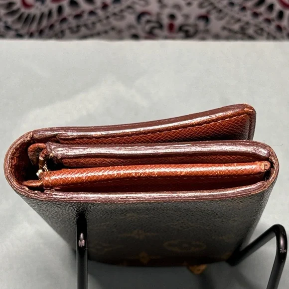 Louis Vuitton Monogram Porte Monnaie Billets Tresor Wallet Envelope Flap 873AN - Picture 4 of 10